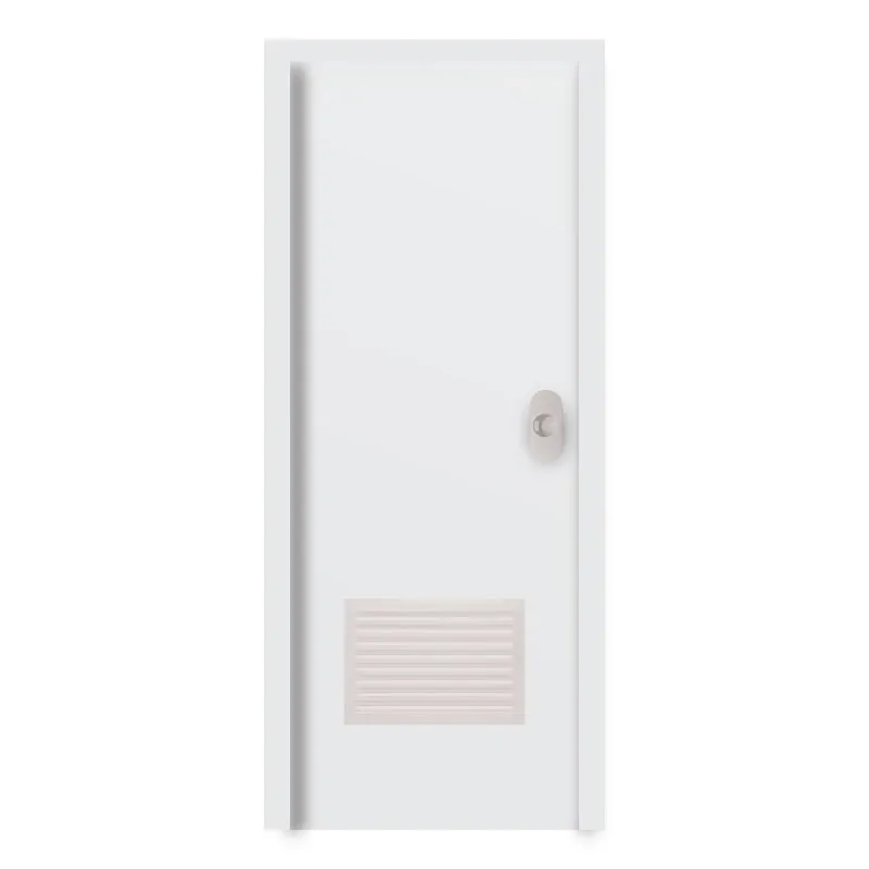 POLYWOOD DOOR WB-A WHITE PVC DOOR SERIES W/LOUVER